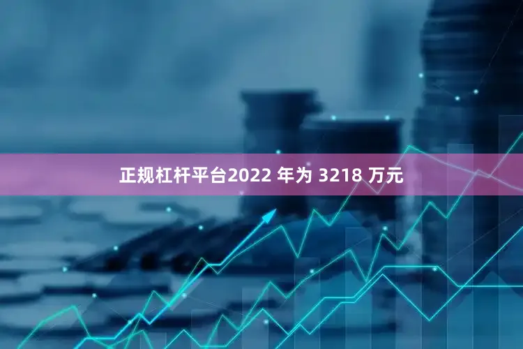 正规杠杆平台2022 年为 3218 万元