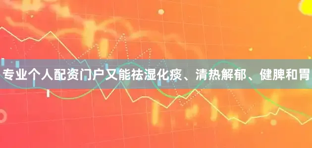 专业个人配资门户又能祛湿化痰、清热解郁、健脾和胃